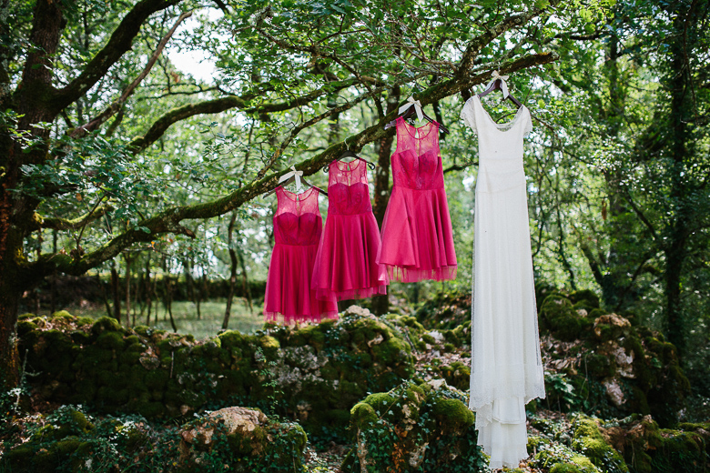 Love & Tralala Mariage champêtre en Dordogne - robe de mariée et robes de demoiselles d'honneur